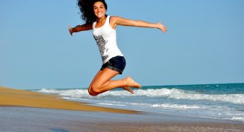 Jumping and taking the photo is good