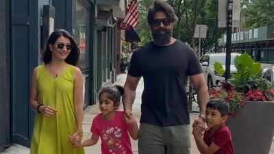 Yash and Radhika Pandit’s Children Ayra and Yatharv Watch ‘Ramayana’ at LA Premiere for Their First-Ever Big-Screen Experience